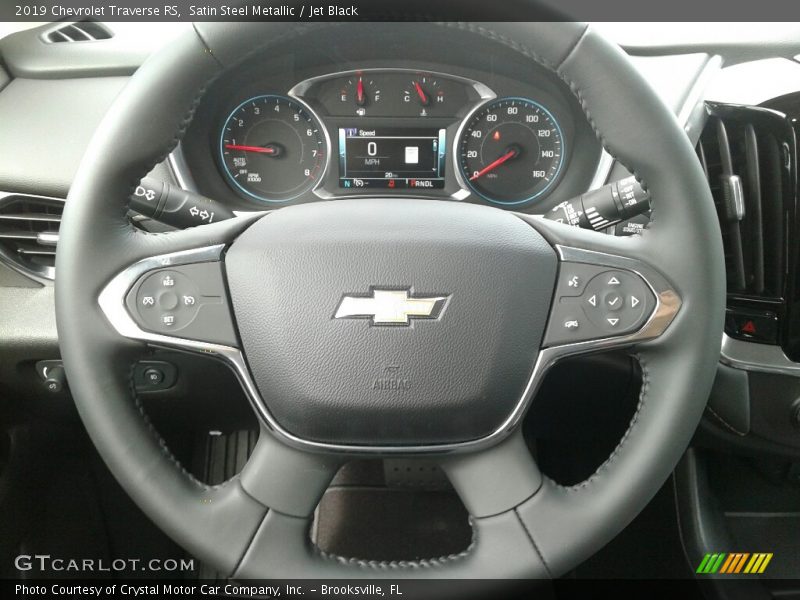 Satin Steel Metallic / Jet Black 2019 Chevrolet Traverse RS