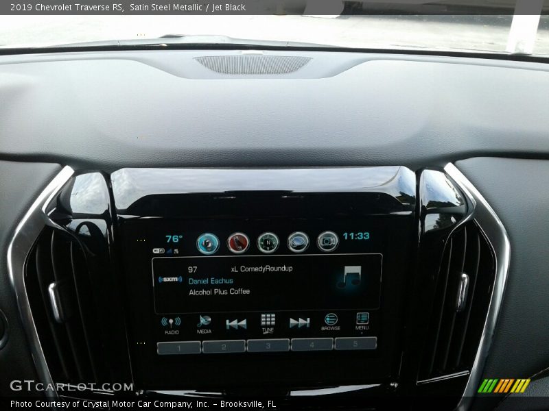 Satin Steel Metallic / Jet Black 2019 Chevrolet Traverse RS