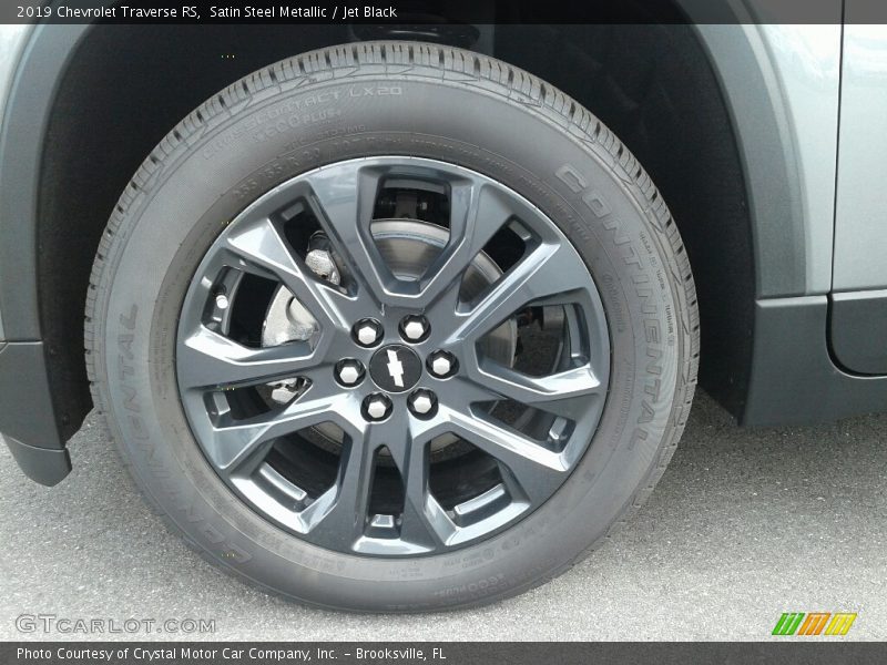 Satin Steel Metallic / Jet Black 2019 Chevrolet Traverse RS