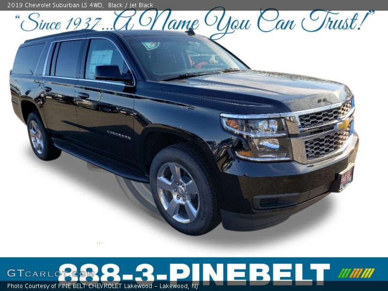 Black / Jet Black 2019 Chevrolet Suburban LS 4WD