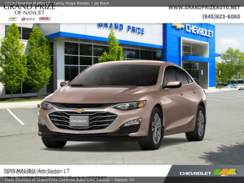 Sandy Ridge Metallic / Jet Black 2019 Chevrolet Malibu LT