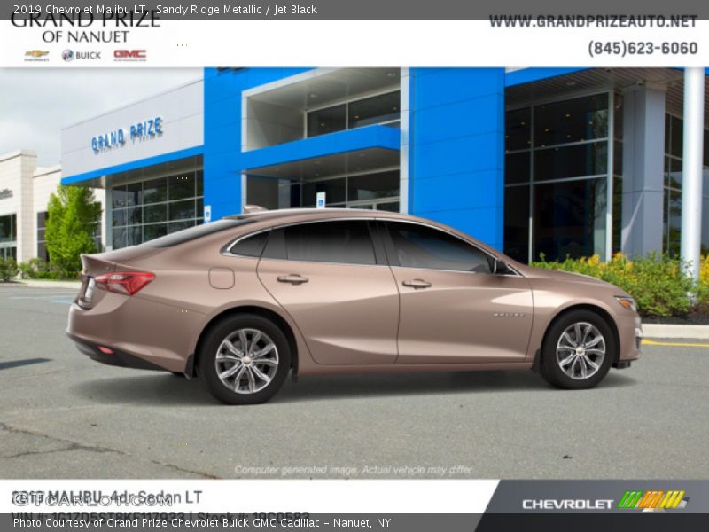 Sandy Ridge Metallic / Jet Black 2019 Chevrolet Malibu LT