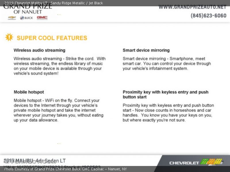 Sandy Ridge Metallic / Jet Black 2019 Chevrolet Malibu LT