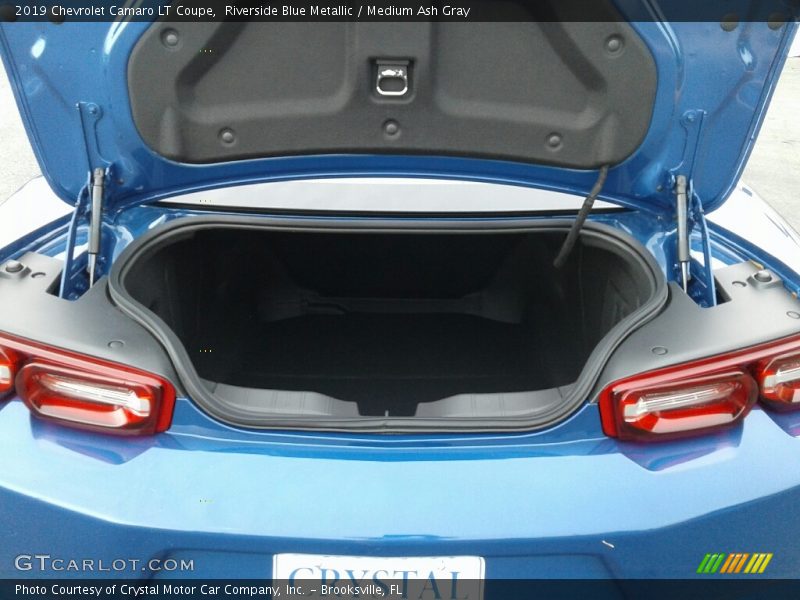 Riverside Blue Metallic / Medium Ash Gray 2019 Chevrolet Camaro LT Coupe
