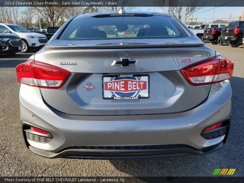 Satin Steel Gray Metallic / Black 2019 Chevrolet Cruze Premier