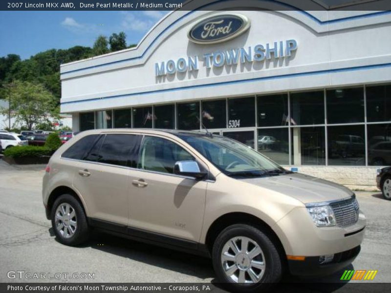 Dune Pearl Metallic / Medium Camel 2007 Lincoln MKX AWD
