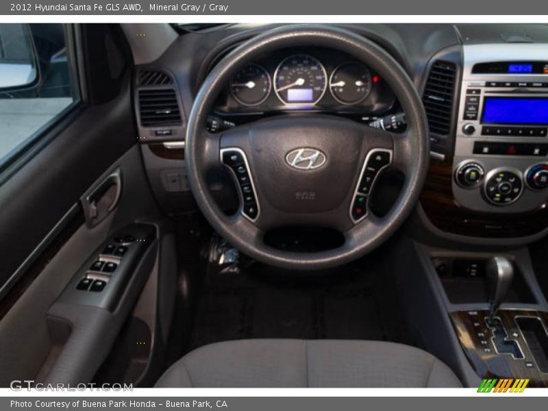 Mineral Gray / Gray 2012 Hyundai Santa Fe GLS AWD