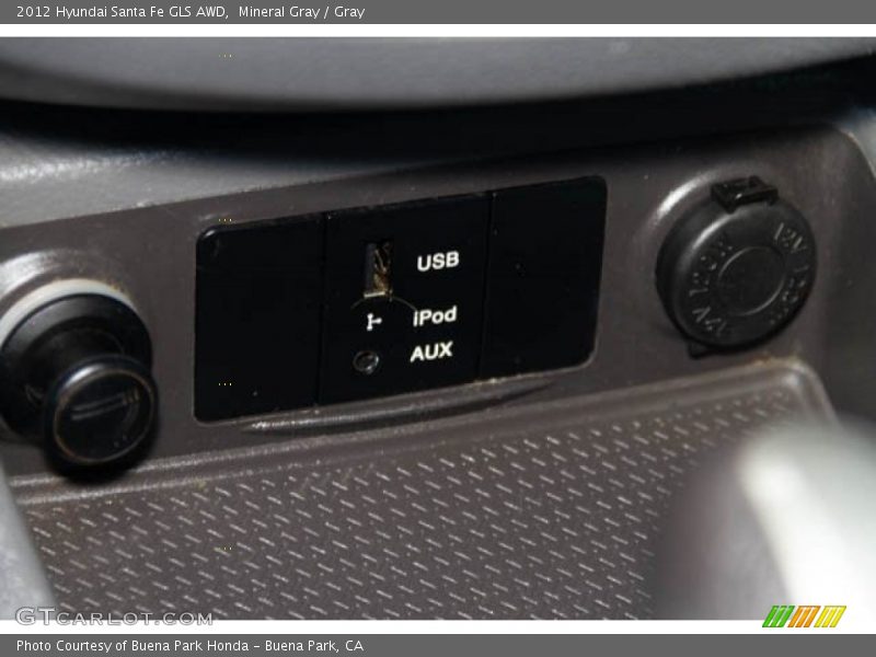 Mineral Gray / Gray 2012 Hyundai Santa Fe GLS AWD
