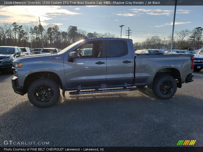 Shadow Gray Metallic / Jet Black 2019 Chevrolet Silverado 1500 Custom Z71 Trail Boss Double Cab 4WD