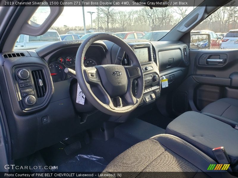 Shadow Gray Metallic / Jet Black 2019 Chevrolet Silverado 1500 Custom Z71 Trail Boss Double Cab 4WD