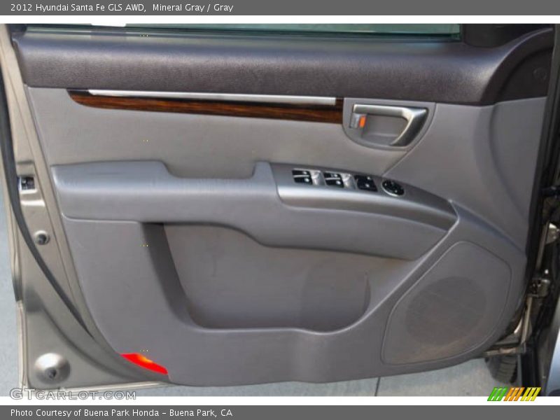 Mineral Gray / Gray 2012 Hyundai Santa Fe GLS AWD