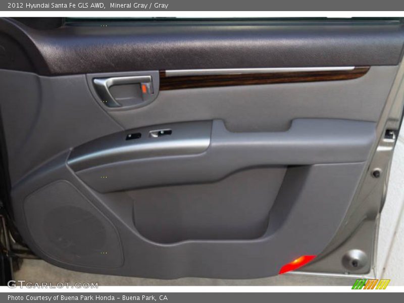 Mineral Gray / Gray 2012 Hyundai Santa Fe GLS AWD