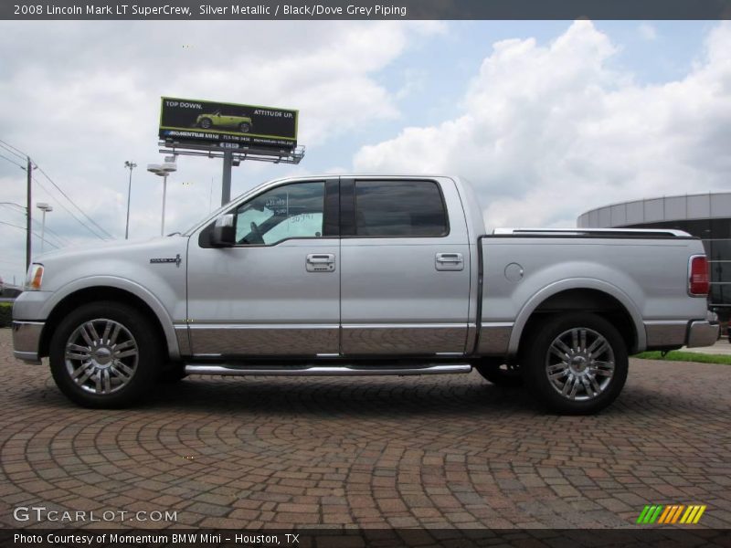 Silver Metallic / Black/Dove Grey Piping 2008 Lincoln Mark LT SuperCrew