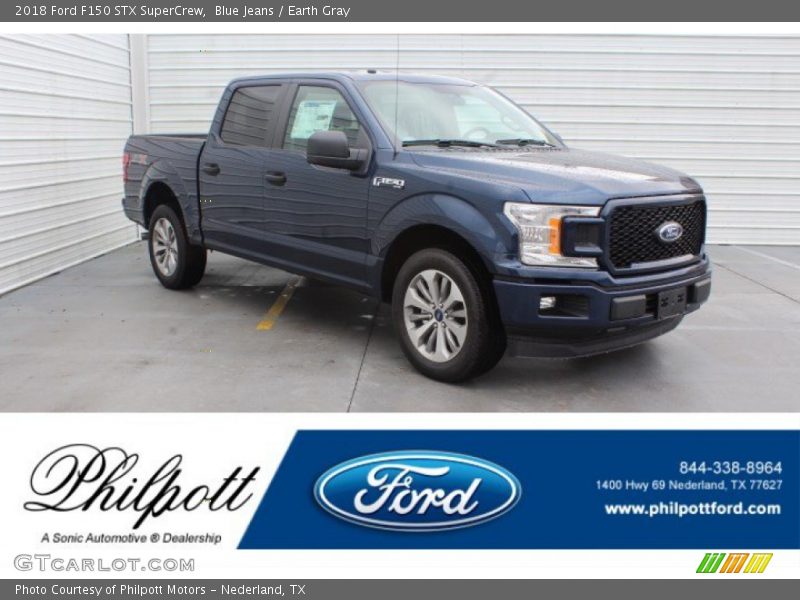 Blue Jeans / Earth Gray 2018 Ford F150 STX SuperCrew