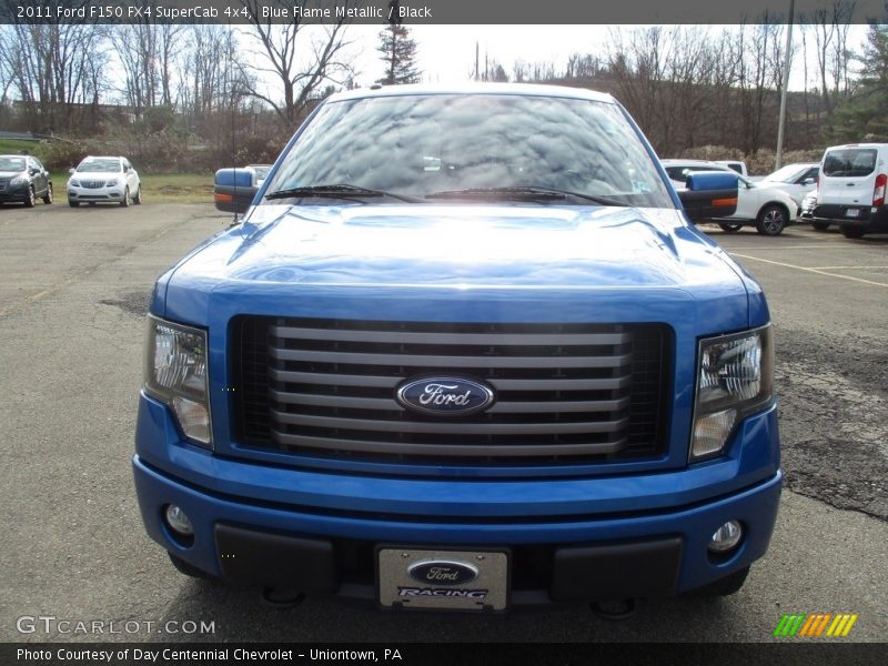 Blue Flame Metallic / Black 2011 Ford F150 FX4 SuperCab 4x4