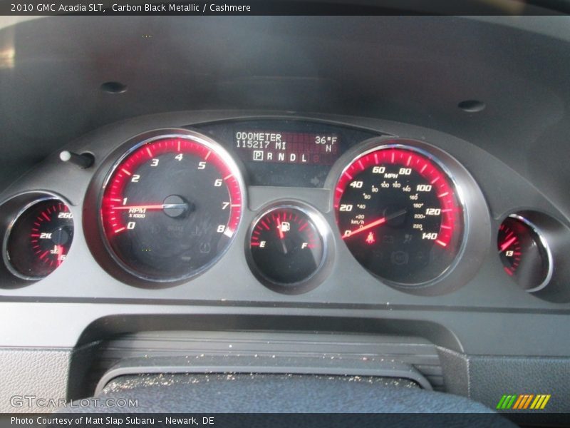 Carbon Black Metallic / Cashmere 2010 GMC Acadia SLT