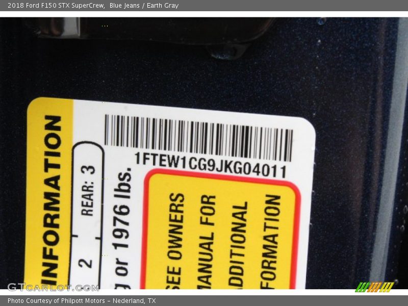 Blue Jeans / Earth Gray 2018 Ford F150 STX SuperCrew