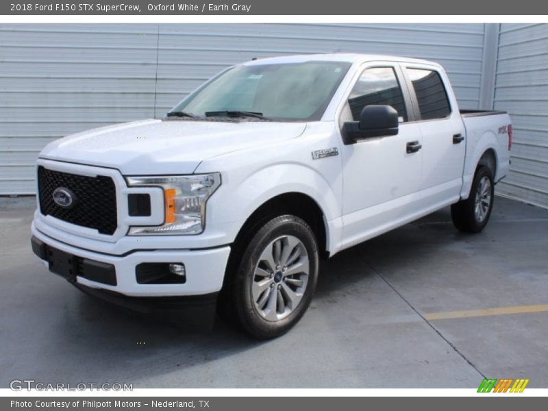 Oxford White / Earth Gray 2018 Ford F150 STX SuperCrew