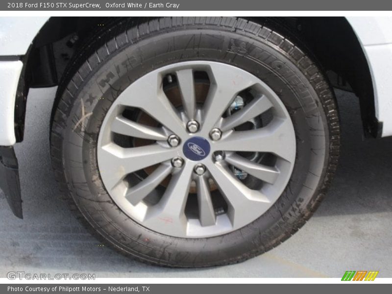 Oxford White / Earth Gray 2018 Ford F150 STX SuperCrew
