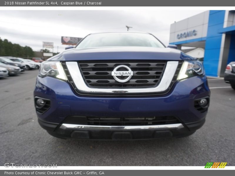 Caspian Blue / Charcoal 2018 Nissan Pathfinder SL 4x4
