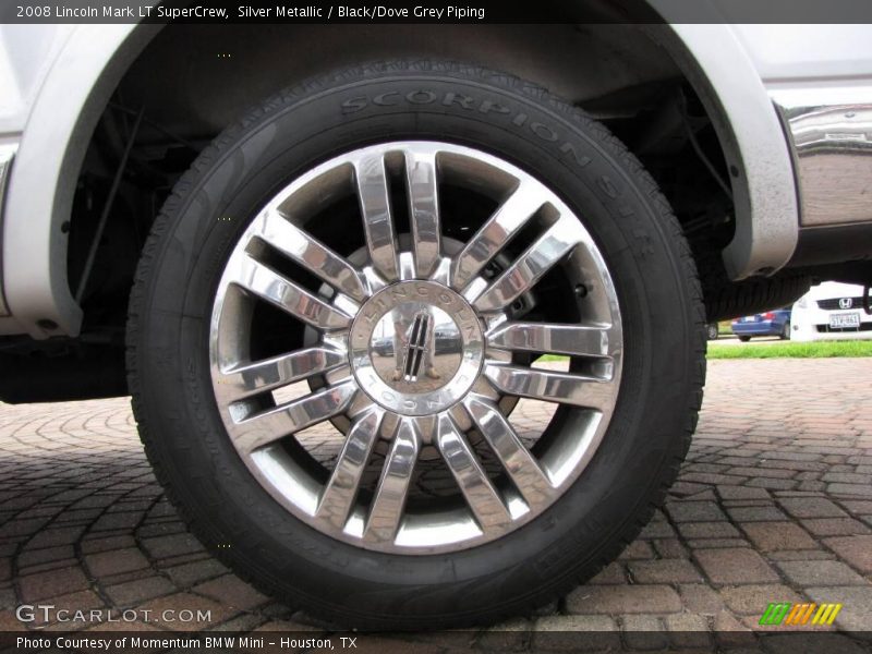 Silver Metallic / Black/Dove Grey Piping 2008 Lincoln Mark LT SuperCrew