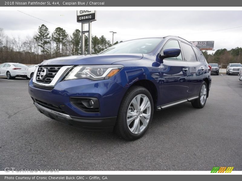 Caspian Blue / Charcoal 2018 Nissan Pathfinder SL 4x4