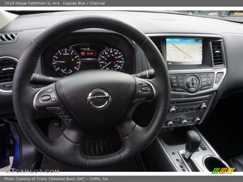 Caspian Blue / Charcoal 2018 Nissan Pathfinder SL 4x4