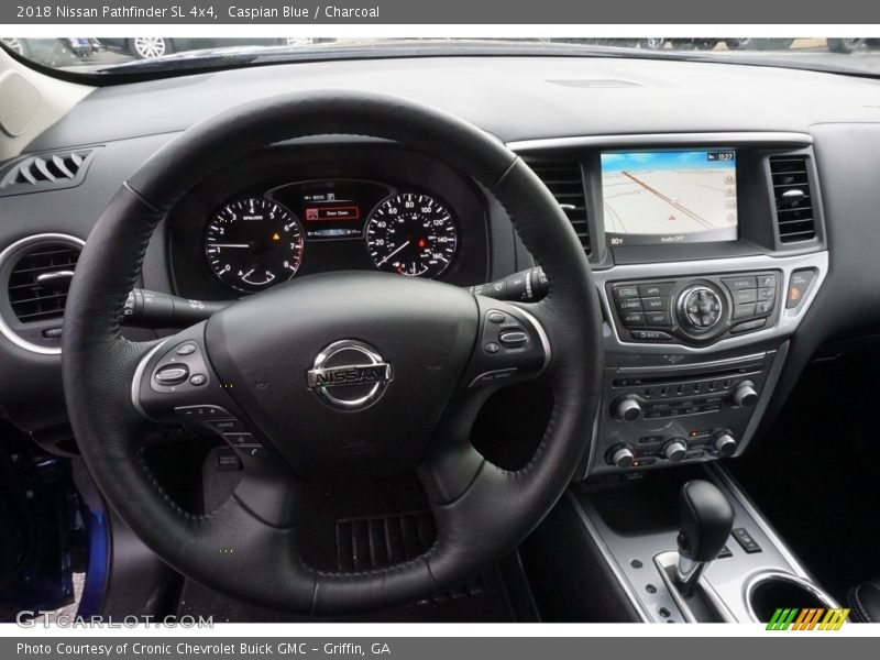 Caspian Blue / Charcoal 2018 Nissan Pathfinder SL 4x4