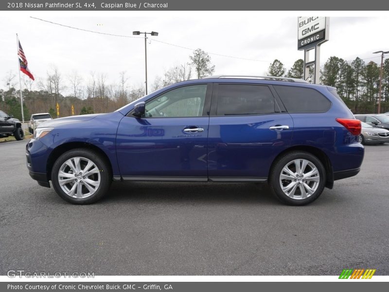 Caspian Blue / Charcoal 2018 Nissan Pathfinder SL 4x4