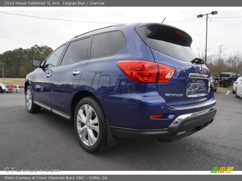 Caspian Blue / Charcoal 2018 Nissan Pathfinder SL 4x4