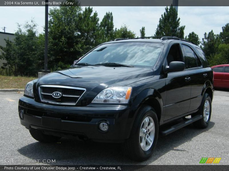 Ebony Black / Gray 2004 Kia Sorento LX