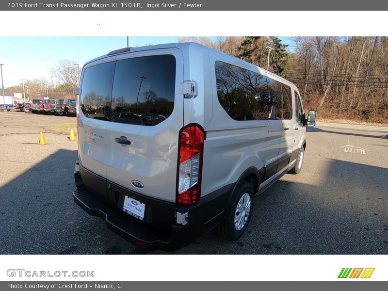 Ingot Silver / Pewter 2019 Ford Transit Passenger Wagon XL 150 LR
