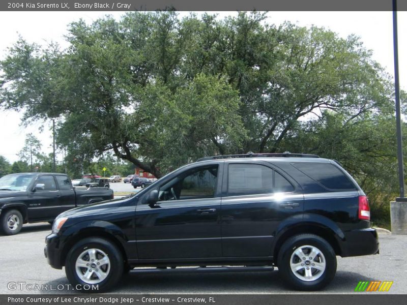 Ebony Black / Gray 2004 Kia Sorento LX