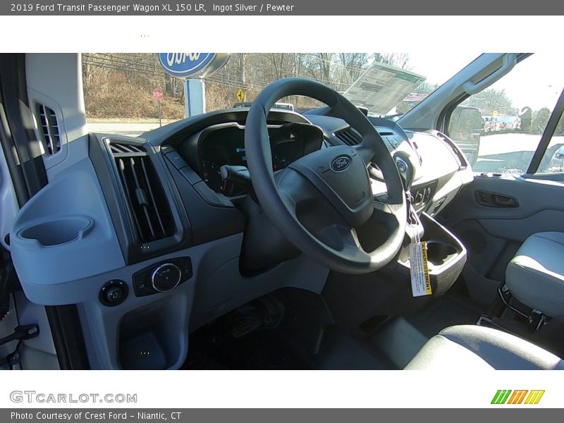 Ingot Silver / Pewter 2019 Ford Transit Passenger Wagon XL 150 LR
