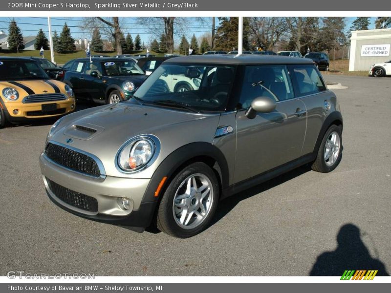 Sparkling Silver Metallic / Grey/Black 2008 Mini Cooper S Hardtop