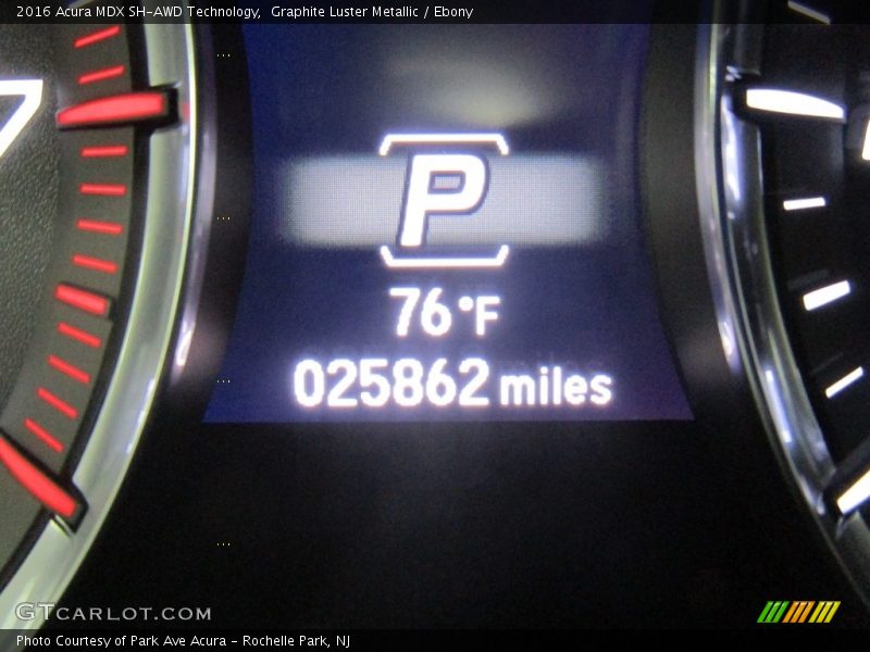 Graphite Luster Metallic / Ebony 2016 Acura MDX SH-AWD Technology