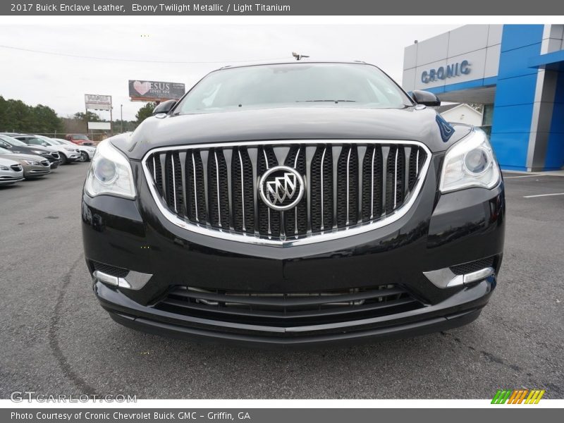 Ebony Twilight Metallic / Light Titanium 2017 Buick Enclave Leather