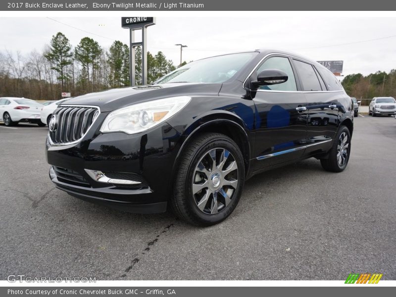 Ebony Twilight Metallic / Light Titanium 2017 Buick Enclave Leather