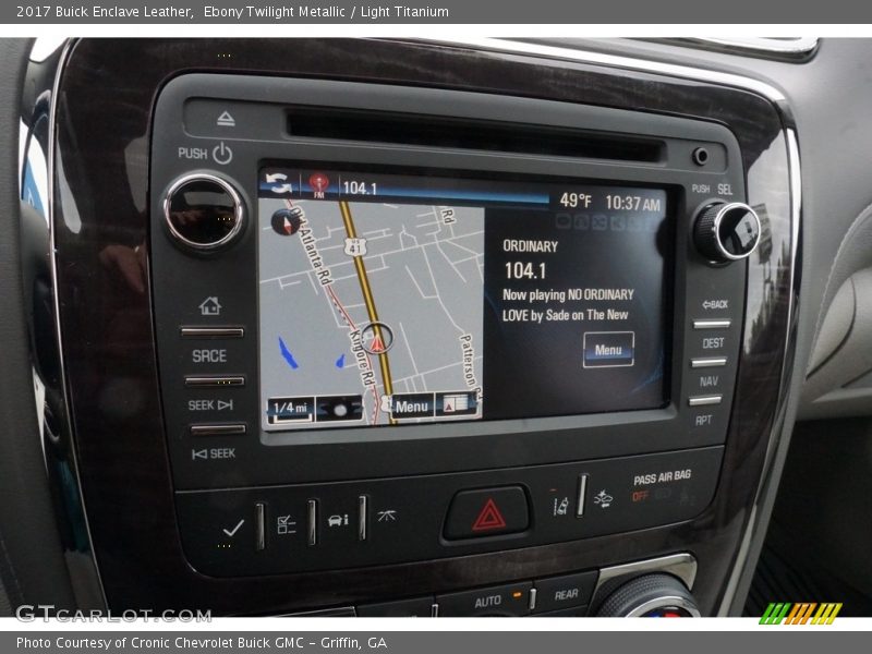 Ebony Twilight Metallic / Light Titanium 2017 Buick Enclave Leather