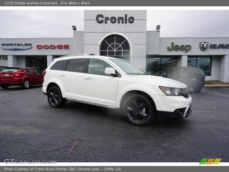 Vice White / Black 2018 Dodge Journey Crossroad