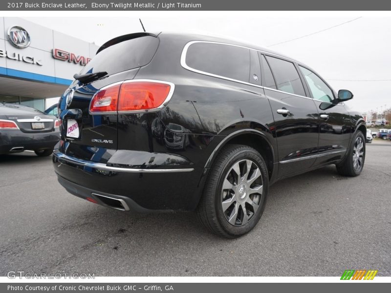 Ebony Twilight Metallic / Light Titanium 2017 Buick Enclave Leather