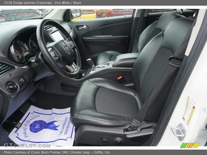 Vice White / Black 2018 Dodge Journey Crossroad