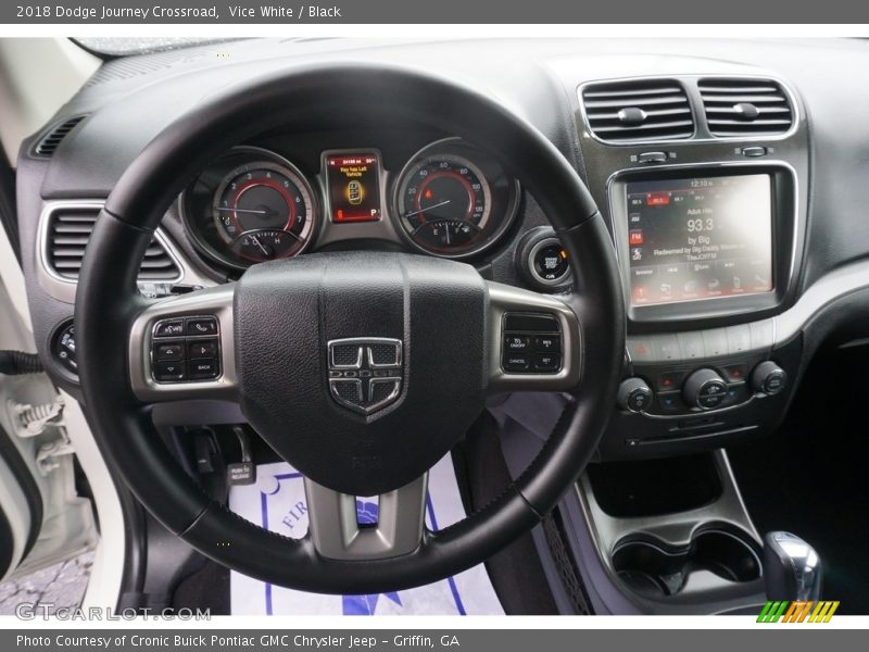 Vice White / Black 2018 Dodge Journey Crossroad