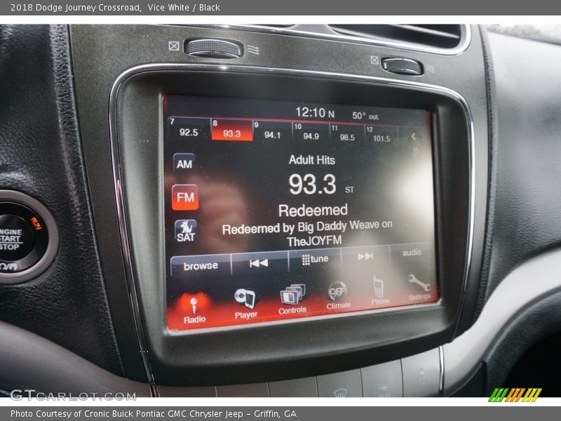 Vice White / Black 2018 Dodge Journey Crossroad