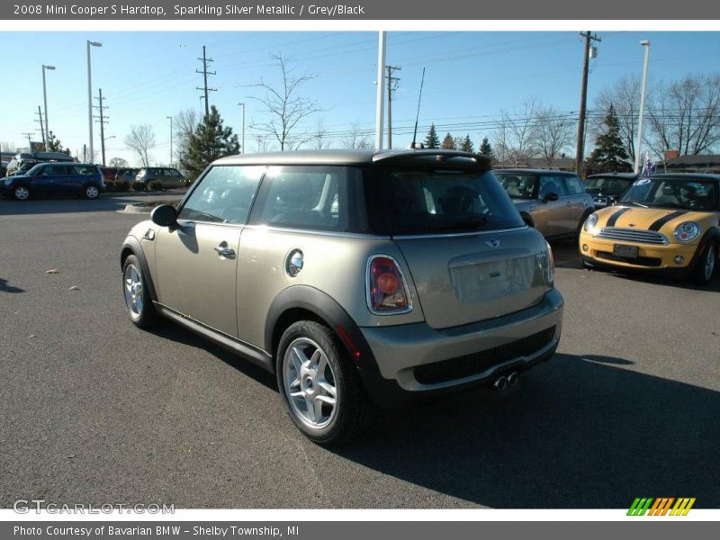 Sparkling Silver Metallic / Grey/Black 2008 Mini Cooper S Hardtop