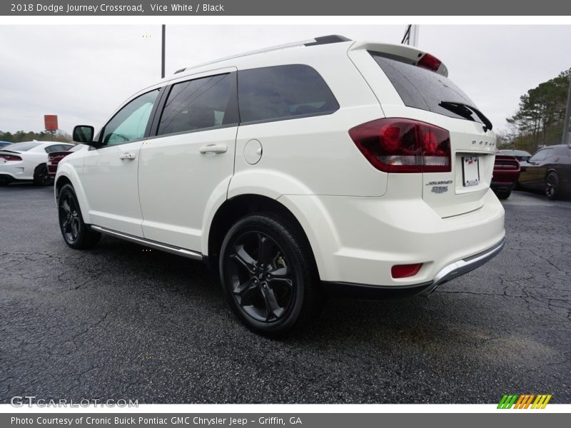 Vice White / Black 2018 Dodge Journey Crossroad