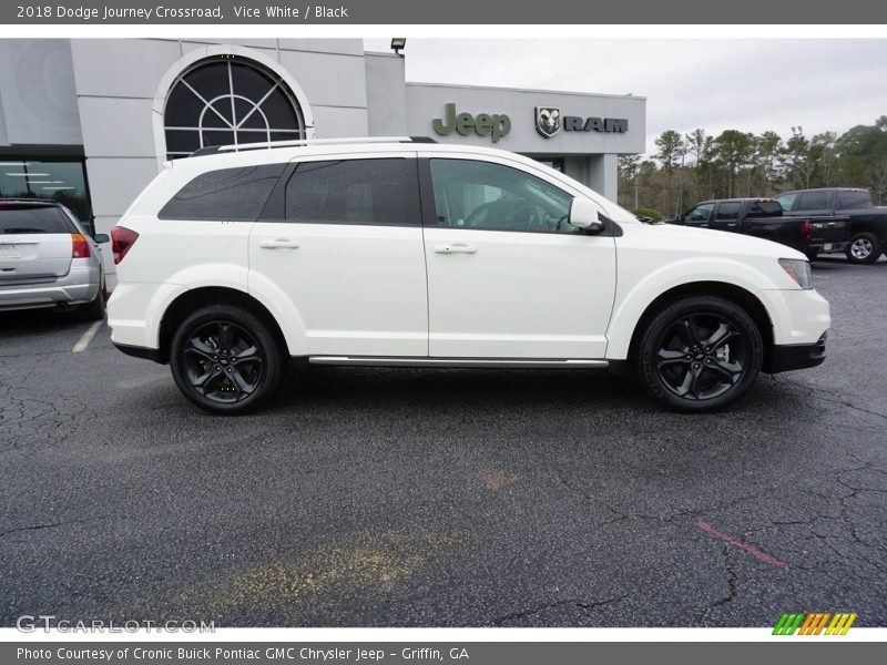 Vice White / Black 2018 Dodge Journey Crossroad