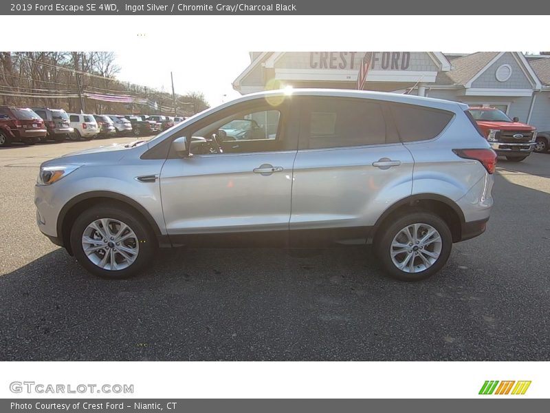 Ingot Silver / Chromite Gray/Charcoal Black 2019 Ford Escape SE 4WD