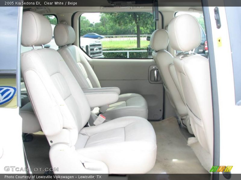 Clear White / Beige 2005 Kia Sedona EX
