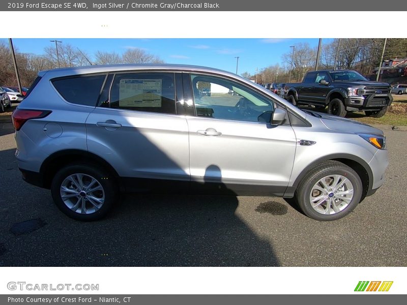 Ingot Silver / Chromite Gray/Charcoal Black 2019 Ford Escape SE 4WD